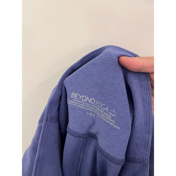 Beyond Yoga Spacedye Purple High Waisted Legging LARGE athletic workout athleisu - Picture 8 of 8